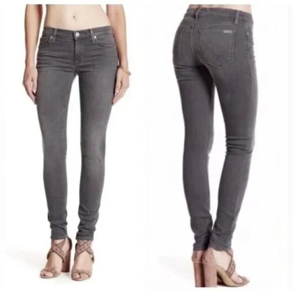 Hudson Krista Low Rise Super Skinny‎ Jeans Gray Denim - Size 26